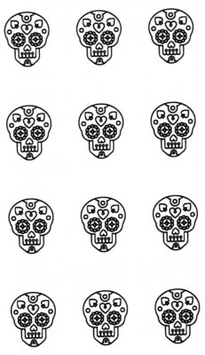 Small Mexican Skulls