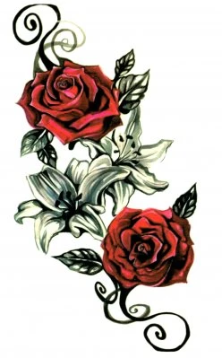 Roses and lilies