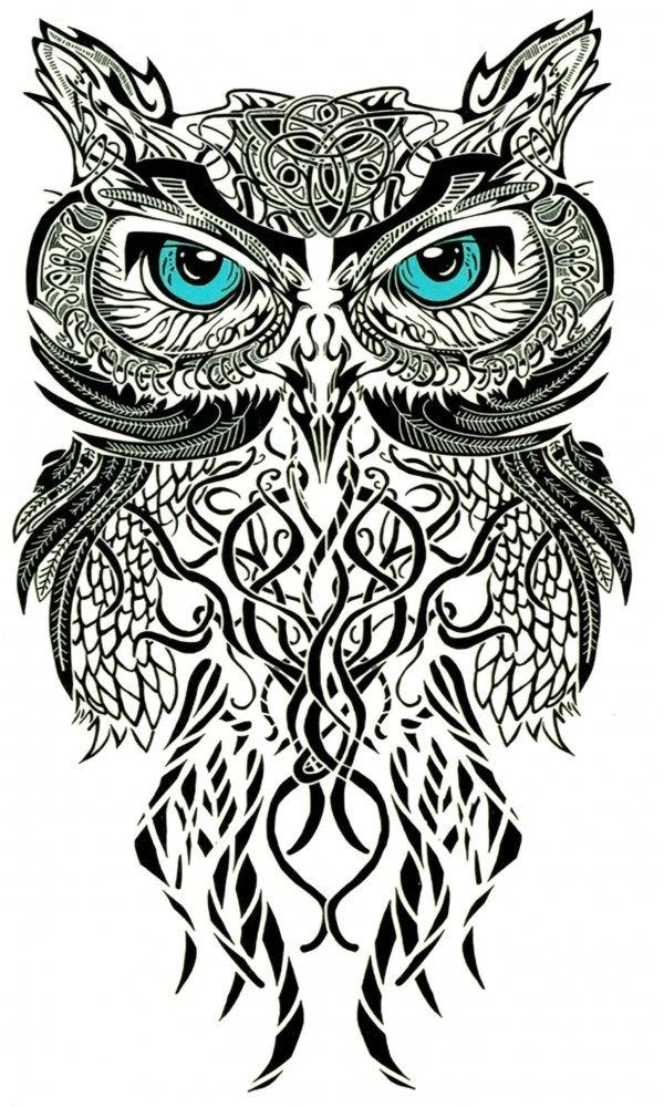 Owl Eyes Tattoo  Realistic Temporary Tattoos  Tattoo Icon  TattooIcon