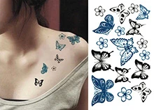 BLACK & BLUE BUTTERFLIES