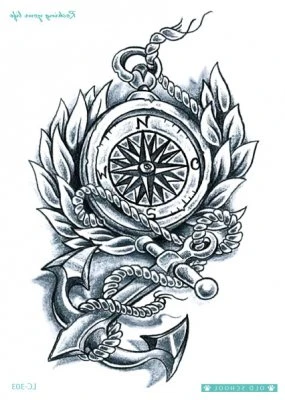 Compass and anchor