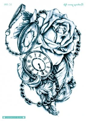 Pocket Watch and Rose