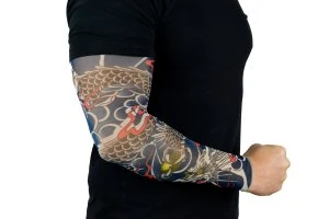 Tattoo sleeve Blue Dragon