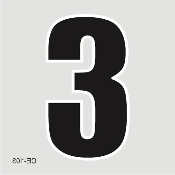 Number 3 @ Tattstore - Temporary tattoo Number 3 @ Tattstore - Temporary tattoo