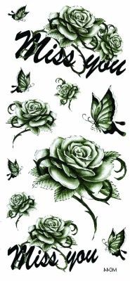 Miss You Flowers & Butterflies