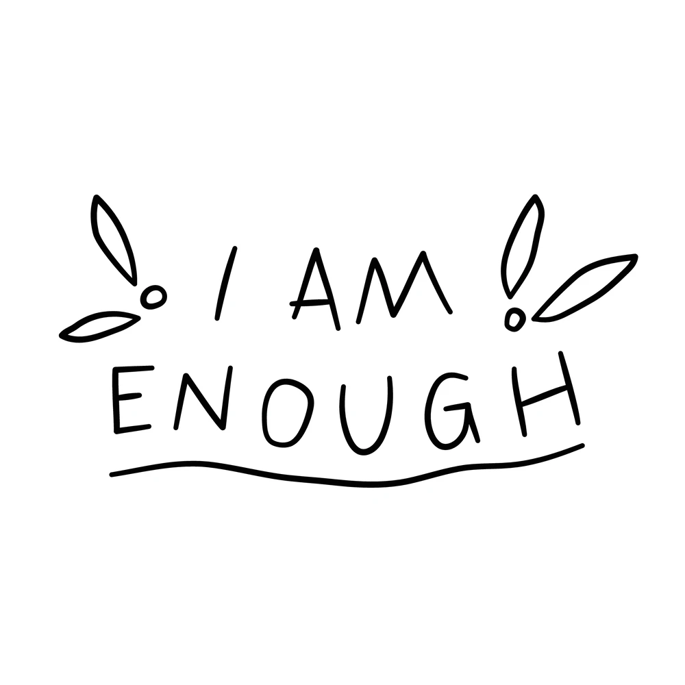 I Am Enough Tattoo Font - Bold & Beautiful
