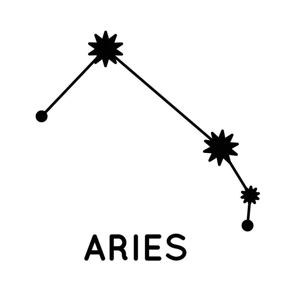 Aries Zodiac Constellation @ Tattstore - Temporary tattoo