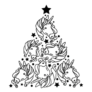 Unicorns Christmas Tree
