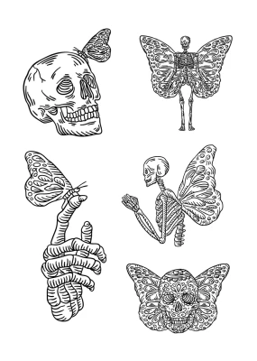 Skeleton Butterflies