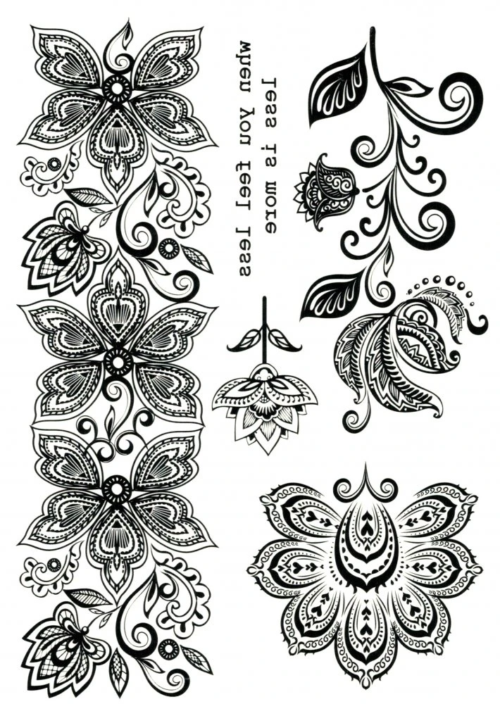 Mandala flowers @ Tattstore - Temporary tattoo Mandala flowers @ Tattstore - Temporary tattoo